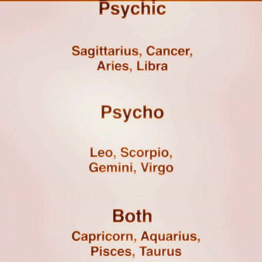 Are You Psychic, Psycho, or Both Based on Zodiac Sign?