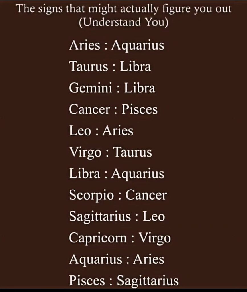 Zodiac Signs That Truly Understand Each Other