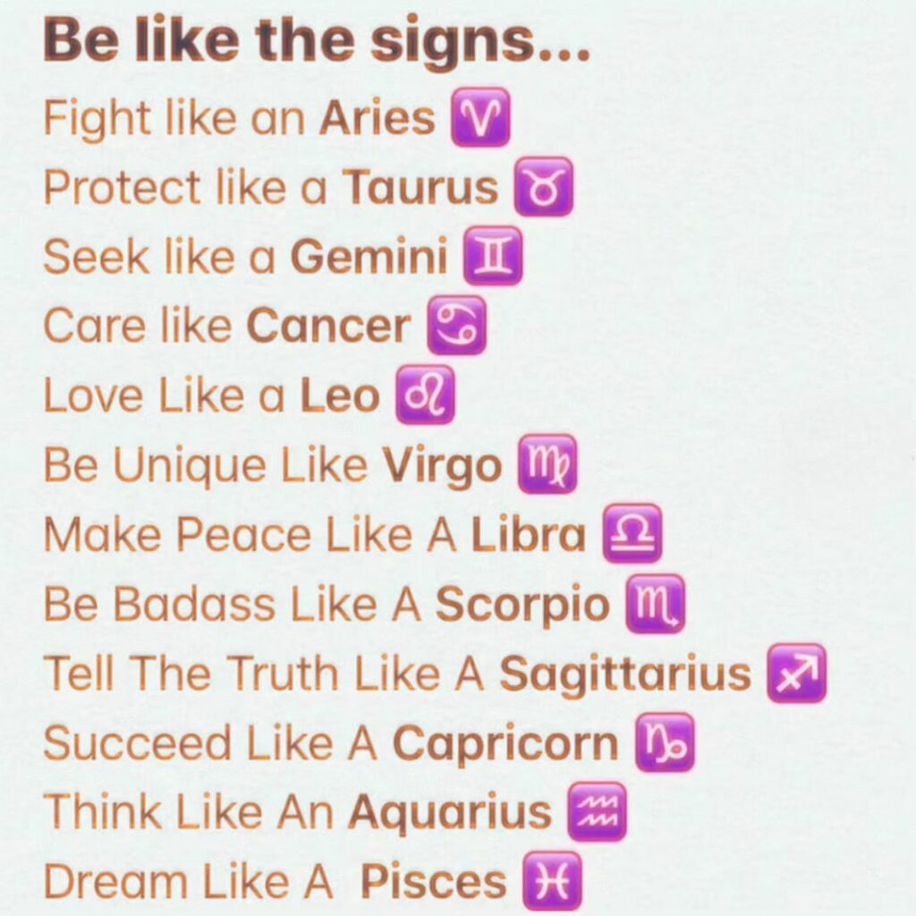 Be Like the Zodiac Signs: Embrace Their Unique Traits