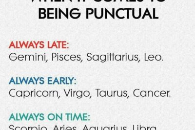 How Your Zodiac Sign Affects Your Timeliness